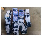 7 Pair TCK Large Tie Dye Socks - Dark Blue