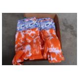 5 Pair TCK Large Tie Dye Socks - Orange