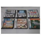 6 Nintendo DS Games-Solatair, Clubmaster & more