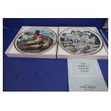 2 Lenox American Wildlife Plate Collection-L.E.
