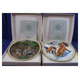 2 Lenox American Wildlife Plate Collection-L.E.