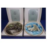 2 Lenox American Wildlife Plate Collection-L.E.