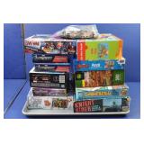 12 Puzzles incl. John Deere, Spiderman, Avenger,&