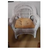 Wicker Chair w/Cushion-30x37"