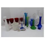 Glassware Lot-Vases, Wine Carafe &more