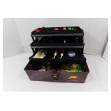 Fishing box with tackle