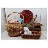 Lg Lot of Wicker & Easter Baskets