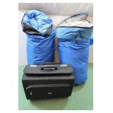2 Queen Size Sleeping Bags&Locking Attache