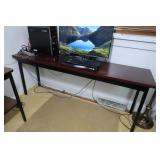 Pressed Wood & Metal Computer Table-71x17x29"H