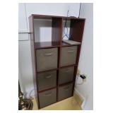 Pressed Wood Storage Cubbies w/6