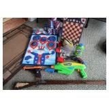 Toy Guns, Beanbag Toss, Checkers & more