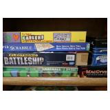 8 Board Games-Batleship, Scfrabble, MacCyver&more