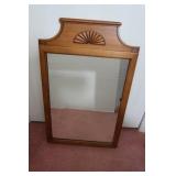 Framed Wooden Mirror-20 1/2x30 1/2