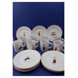 8 Reindeer Mugs&Plates