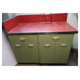 Vintage Metal Cabinet w/Formica