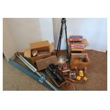 Vintage Kodak Camera, Projector,Screen&Access. Vintage Kodak Camera, Projector,Screen&Access.