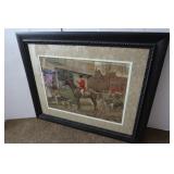 Framed Fox Hunt Print-35x43