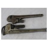 18" Ridgid & 14" Frontier Aluminum Pipe Wrenches 18" Ridgid & 14" Frontier Aluminum Pipe Wrenches
