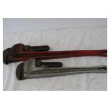 18" & 24" Ridgid Pipe Wrenches 18" & 24" Ridgid Pipe Wrenches