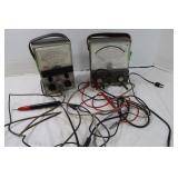 2 Vacuum Tube Volt Meters