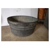 Galvanized Washtub w/Handle-24"Rdx11"D