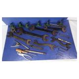 Larger Sizes Antique Open End Wrenches-mostly Larger Sizes Antique Open End Wrenches-mostly