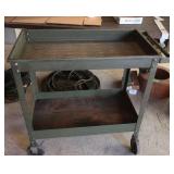 Heavy Duty Metal Parts Cart on Wheels-31x17x32"H Heavy Duty Metal Parts Cart on Wheels-31x17x32"H