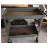 Heavy Duty Metal Parts Cart on Wheels-31x17x32"H