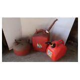 3 Gas Cans-5gal, 3gal&Metal Can