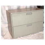 2 Drawer Lateral File Cabinet w/2 Keys-36x18x26"