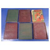 6 Antique Miniature Leather Library&Little Luxart 6 Antique Miniature Leather Library&Little Luxart