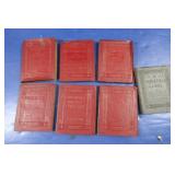 7 Antique Miniature Leather Library&Little Luxart 7 Antique Miniature Leather Library&Little Luxart
