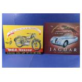 2 Metal Signs-Jaguar&BSA(15"x11 1/2")