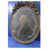 Antique Oval Frame&Picture-George Washington Antique Oval Frame&Picture-George Washington