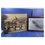 Romantic Italy Print signed Harnett