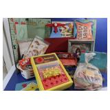 Game/Toy Lot-Perfection, Nurse Doll,Table Tennis&