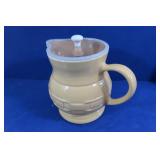 Longaberger Woven Tradtions Pottery 7" Pitcher&Lid