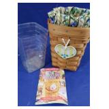 Longaberger 1998 Horizon of Hope Basket w/Liner& Longaberger 1998 Horizon of Hope Basket w/Liner&