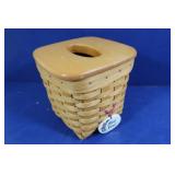 Longaberger Tissue Basket w/Lid/Protector