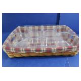 Longaberger Hostess Serving Tray w/Liner/Protector Longaberger Hostess Serving Tray w/Liner/Protector