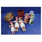 Misc Knick Knack incl. 3 Carolers(Napoware-Japan) Misc Knick Knack incl. 3 Carolers(Napoware-Japan)