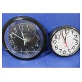 2 Wall Clocks(battery operated)