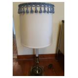 Lamp w/Metal Base/Tassles on Shade-31 1/2"H Lamp w/Metal Base/Tassles on Shade-31 1/2"H