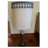 Lamp w/Metal Base/Tassles on Shade-31 1/2"H