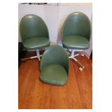 2 Vintage Swivel Chairs,1 Chair Seat-no base 2 Vintage Swivel Chairs,1 Chair Seat-no base