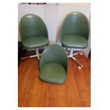 2 Vintage Swivel Chairs,1 Chair Seat-no base