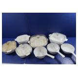 Corningware Casserole Dishes-Cornflower pattern Corningware Casserole Dishes-Cornflower pattern