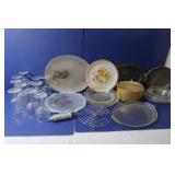 Misc Dish Lot & Wine Glasses