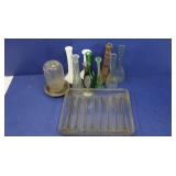 12x13 Glass Pan, Milk Glass & other Vases 12x13 Glass Pan, Milk Glass & other Vases