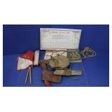 Boy Scout Items-Hatchet, Handbook, Canteen(no lid) Boy Scout Items-Hatchet, Handbook, Canteen(no lid)